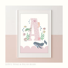 Load image into Gallery viewer, Initial Print | Under the Sea Floral Edition | Various Colours