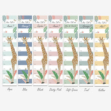 Load image into Gallery viewer, Personalised Giraffe Height Chart