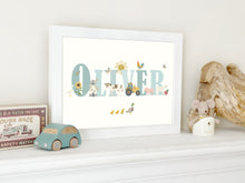 Load image into Gallery viewer, Personalised Farmyard Name Print | Various Colours