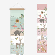 Load image into Gallery viewer, Woodland Animals Height Chart