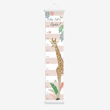 Load image into Gallery viewer, Personalised Giraffe Height Chart