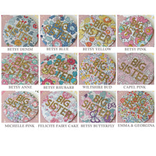 Load image into Gallery viewer, Liberty Big Sister Badge -  Pinks and Florals