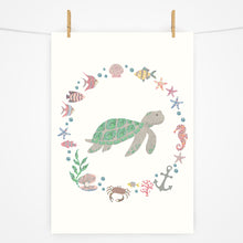 Load image into Gallery viewer, Under the Sea - Turtle | Print