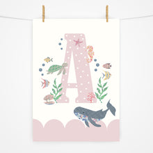 Load image into Gallery viewer, Initial Print | Under the Sea Floral Edition | Various Colours