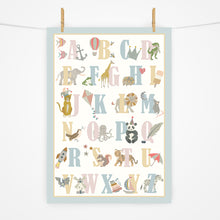 Load image into Gallery viewer, Alphabet Print | Blue Pink & Yellow