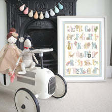 Load image into Gallery viewer, Alphabet Print | Blue Pink & Yellow