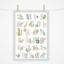 Load image into Gallery viewer, Alphabet Print | Arctic Blues