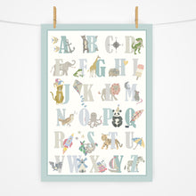 Load image into Gallery viewer, Alphabet Print | Ocean Blues