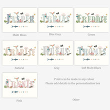Load image into Gallery viewer, Personalised Pirate Name Print