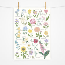 Load image into Gallery viewer, Personalised Flower Name Print | Various Colours