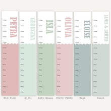 Load image into Gallery viewer, Scalloped Edge Height Chart | Personalised