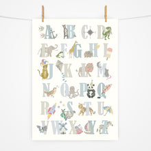Load image into Gallery viewer, Alphabet Print | Arctic Blues