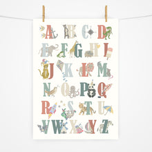 Load image into Gallery viewer, Alphabet Print | Forest Greens
