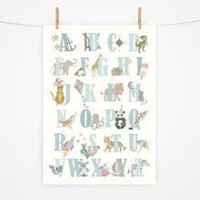 Load image into Gallery viewer, Alphabet Print | Ocean Blues