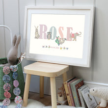 Load image into Gallery viewer, Personalised Animal Name Print | Various Colours