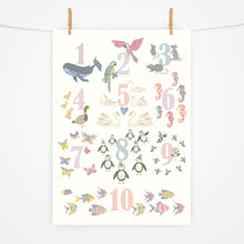 Load image into Gallery viewer, Number Chart Print | Peaches & Pinks