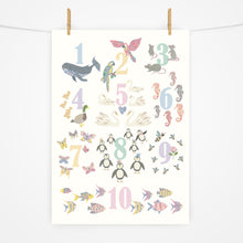 Load image into Gallery viewer, Number Chart Print | Rainbow Pastels
