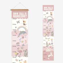 Load image into Gallery viewer, Pretty & Pink Height Chart | Personalised