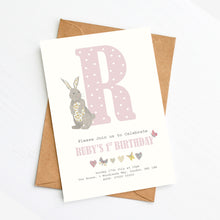 Load image into Gallery viewer, Personalised Animal Themed Party Invitation
