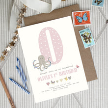 Load image into Gallery viewer, Personalised Animal Themed Party Invitation