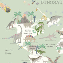 Load image into Gallery viewer, Dinosaur World Map | Green