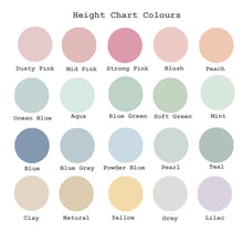 Load image into Gallery viewer, Animal and Initial Height Chart | Personalised