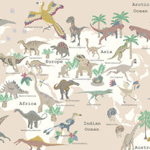 Load image into Gallery viewer, Dinosaur World Map | Natural