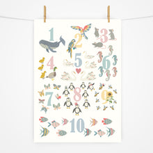 Load image into Gallery viewer, Number Chart Print | Beach Days