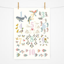 Load image into Gallery viewer, Number Chart Print | Rainbow Pastels