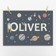 Load image into Gallery viewer, Personalised Space Name Print