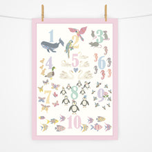 Load image into Gallery viewer, Number Chart Print | Rainbow Pastels