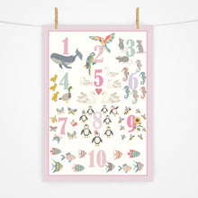 Load image into Gallery viewer, Number Chart Print | Rose Garden