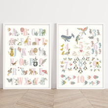 Load image into Gallery viewer, Number Chart Print | Peaches & Pinks
