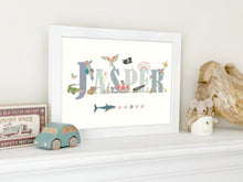 Load image into Gallery viewer, Personalised Pirate Name Print