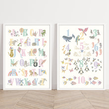 Load image into Gallery viewer, Number Chart Print | Rainbow Pastels
