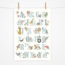 Load image into Gallery viewer, Alphabet Print | Ocean Blues