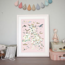 Load image into Gallery viewer, UK Map | Floral Edition | Various Colours