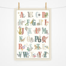 Load image into Gallery viewer, Alphabet Print | Forest Greens