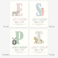 Load image into Gallery viewer, Personalised Animal Themed Party Invitation