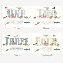 Load image into Gallery viewer, Pirate Themed Party Invitation