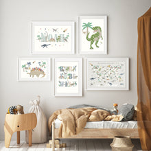 Load image into Gallery viewer, Personalised Dinosaur Name Print