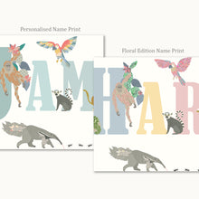 Load image into Gallery viewer, Personalised Jungle Name Print | Various Colours