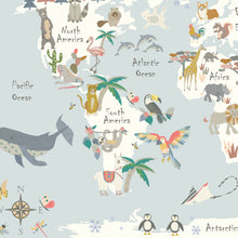 Load image into Gallery viewer, Personalised Animal World Map | Various Colours