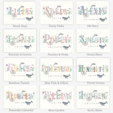Load image into Gallery viewer, Personalised Under the Sea Name Print | Various Colours