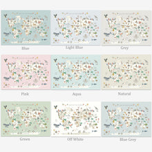 Load image into Gallery viewer, Personalised Animal World Map | Various Colours