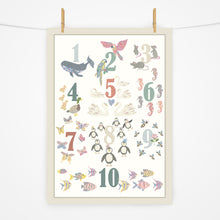 Load image into Gallery viewer, Number Chart Print | Forest Greens