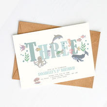 Load image into Gallery viewer, Under the Sea Party Invitation