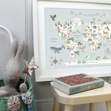 Load image into Gallery viewer, German Animal World Map | Tierweltkarte
