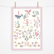 Load image into Gallery viewer, Number Chart Print | Rose Garden