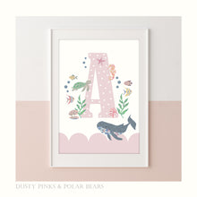 Load image into Gallery viewer, Initial Print | Under the Sea Floral Edition | Various Colours
